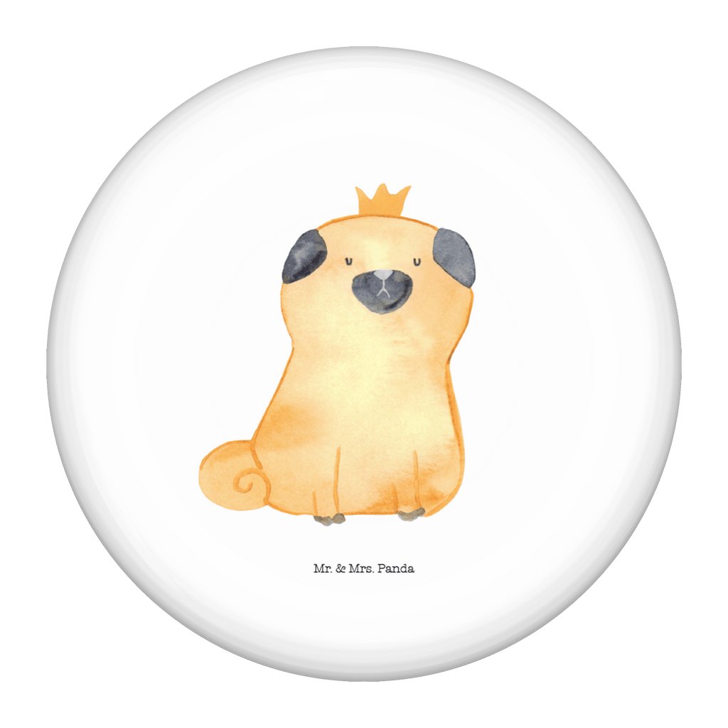 50mm Button Mops Krone 50mm Button, Button, Pin, Anstecknadel, Hund, Hundemotiv, Haustier, Hunderasse, Tierliebhaber, Hundebesitzer, Sprüche, Mops, allergisch, kinderlos, Hausregel, Hundebesitzer. Spruch, lustig