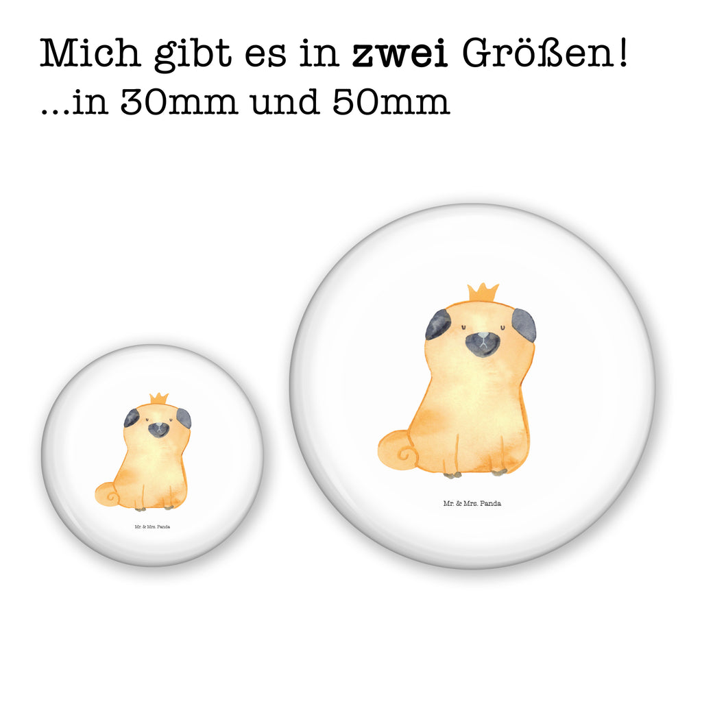 50mm Button Mops Krone 50mm Button, Button, Pin, Anstecknadel, Hund, Hundemotiv, Haustier, Hunderasse, Tierliebhaber, Hundebesitzer, Sprüche, Mops, allergisch, kinderlos, Hausregel, Hundebesitzer. Spruch, lustig