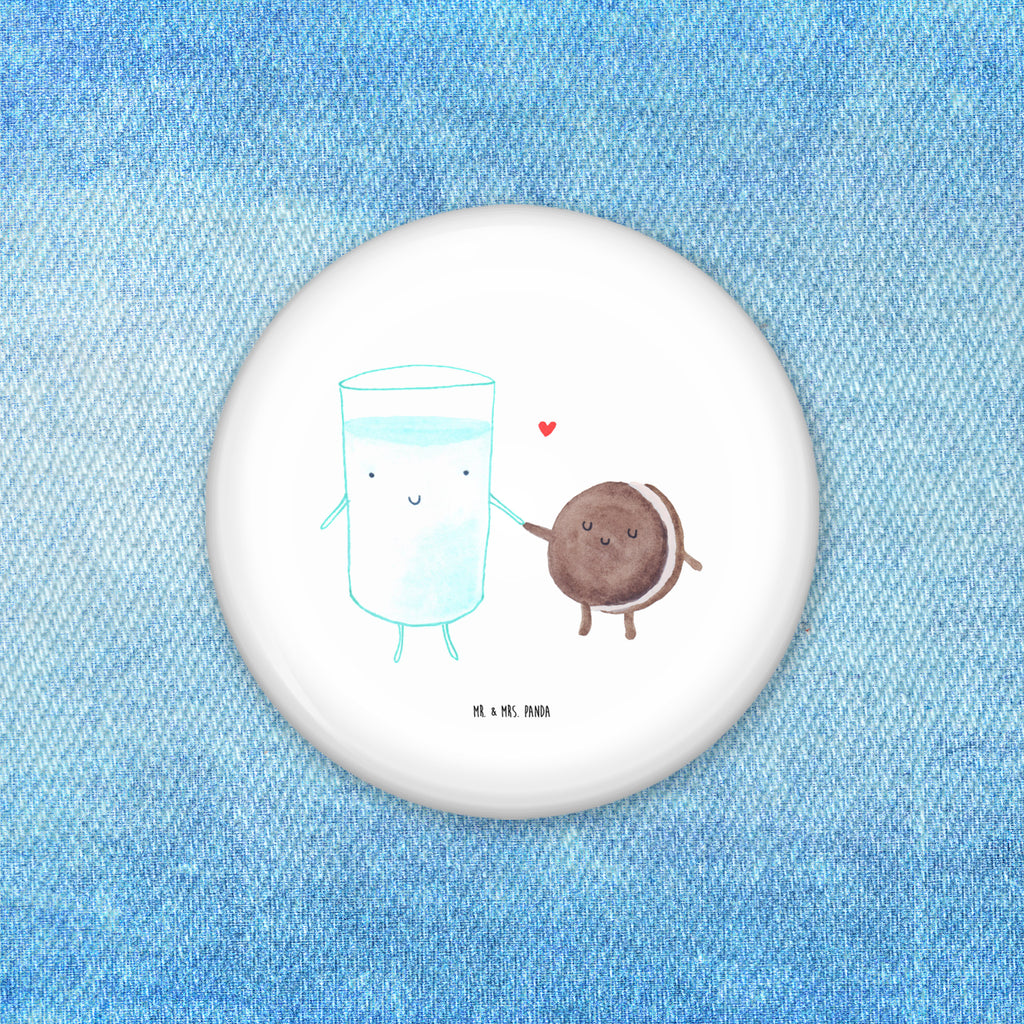 50mm Button Milch & Keks 50mm Button, Button, Pin, Anstecknadel, Tiermotive, Gute Laune, lustige Sprüche, Tiere, Milk, Cookie, Milch, Keks, Kekse, Kaffee, Einladung Frühstück, Motiv süß, romantisch, perfektes Paar