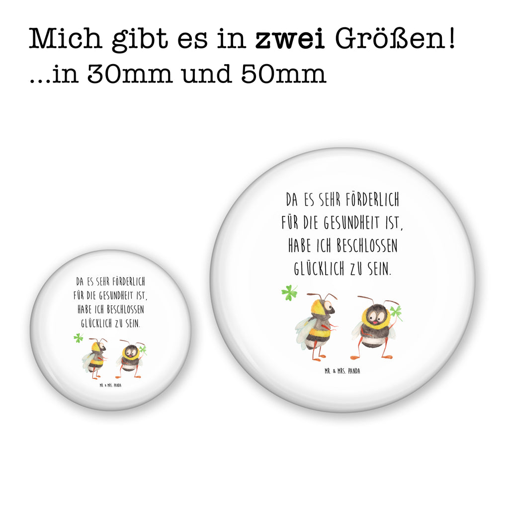 50mm Button Hummeln mit Kleeblatt 50mm Button, Button, Pin, Anstecknadel, Tiermotive, Gute Laune, lustige Sprüche, Tiere, Hummel, Biene, Spruch positiv, Biene Deko, Spruch schön, glücklich sein, glücklich werden, Spruch fröhlich