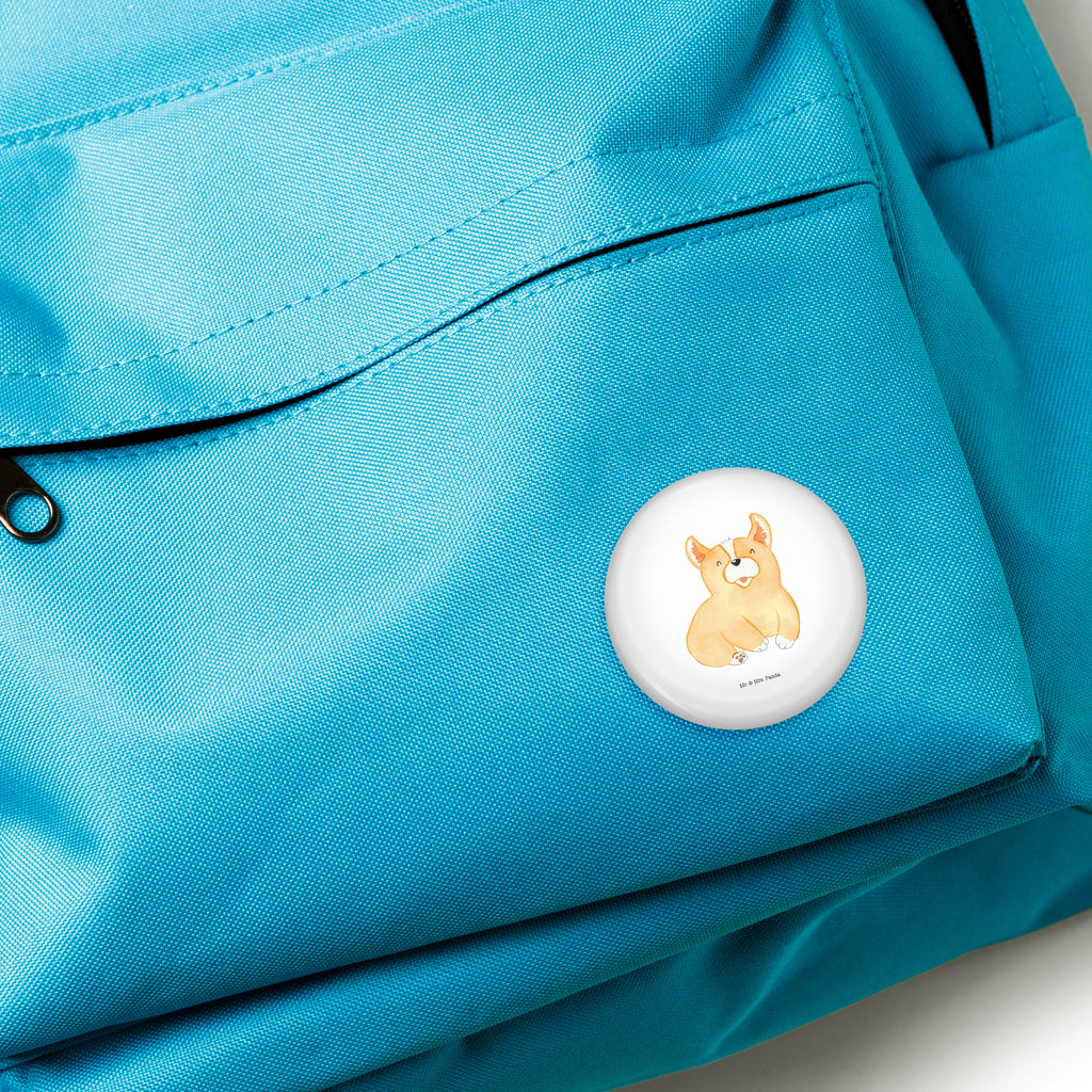 50mm Button Corgie 50mm Button, Button, Pin, Anstecknadel, Hund, Hundemotiv, Haustier, Hunderasse, Tierliebhaber, Hundebesitzer, Sprüche, Corgie, Welsh Corgie Pembroke, britisch, Motivation, Spruch, Hundespruch, Lebensfreude
