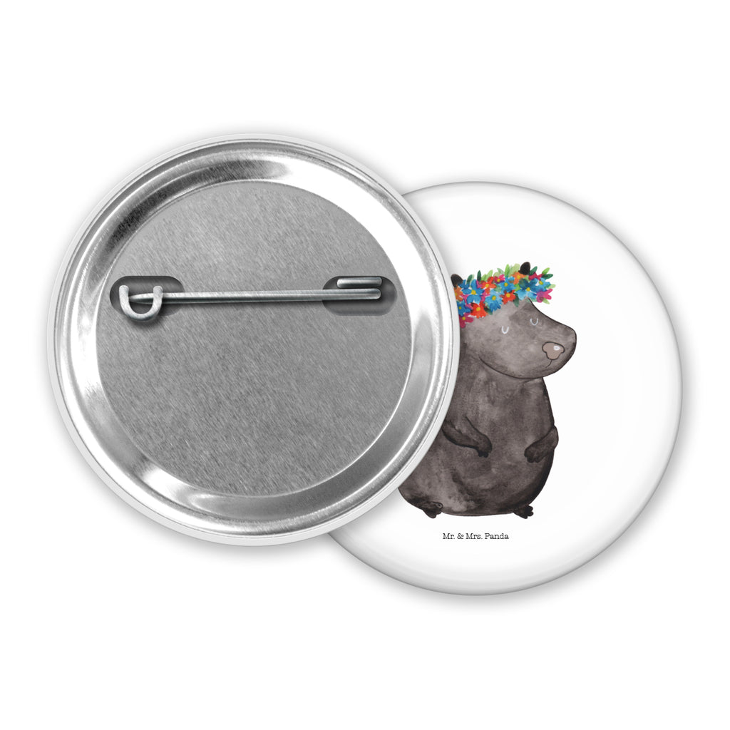 50mm Button Stinktier Blumenmaedchen 50mm Button, Button, Pin, Anstecknadel, Stinktier, Skunk, Wildtier, Raubtier, Stinker, Stinki, Yoga, Namaste, Lebe, Liebe, Lache