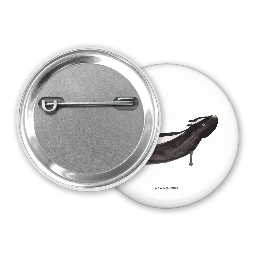 50mm Button Stinktier Yoga 50mm Button, Button, Pin, Anstecknadel, Stinktier, Skunk, Wildtier, Raubtier, Stinker, Stinki, Yoga, Namaste, Lebe, Liebe, Lache