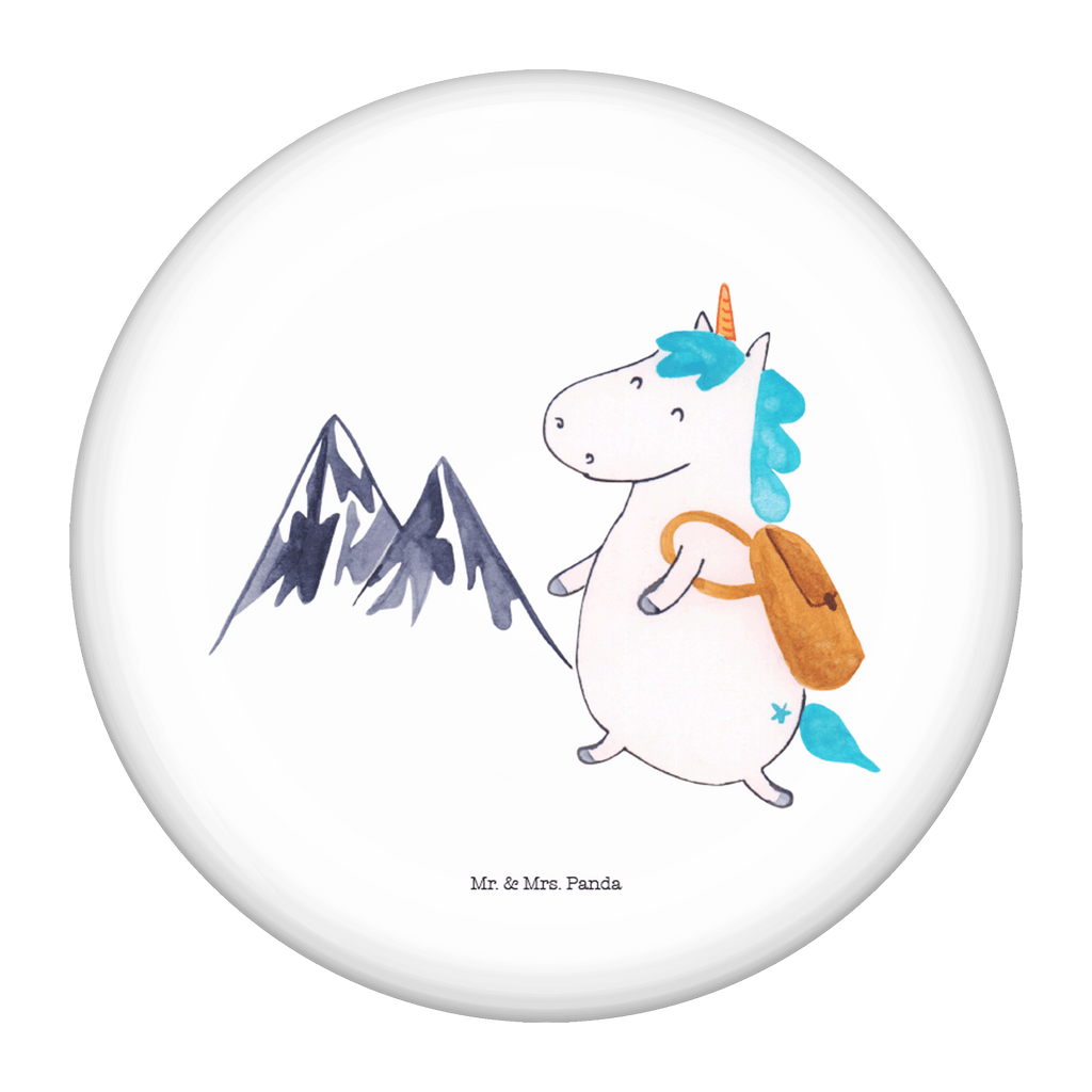 50mm Button Einhorn Bergsteiger