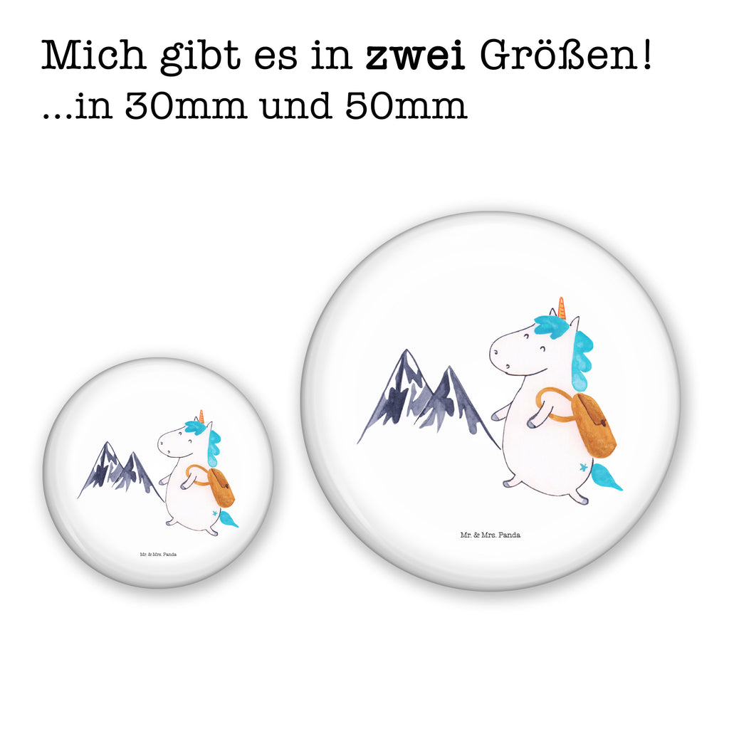 50mm Button Einhorn Bergsteiger