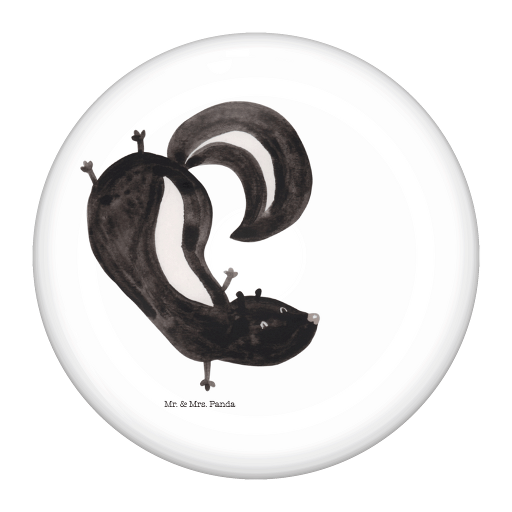 50mm Button Stinktier Handstand 50mm Button, Button, Pin, Anstecknadel, Stinktier, Skunk, Wildtier, Raubtier, Stinker, Stinki, Spielplatz, verpielt, Kind