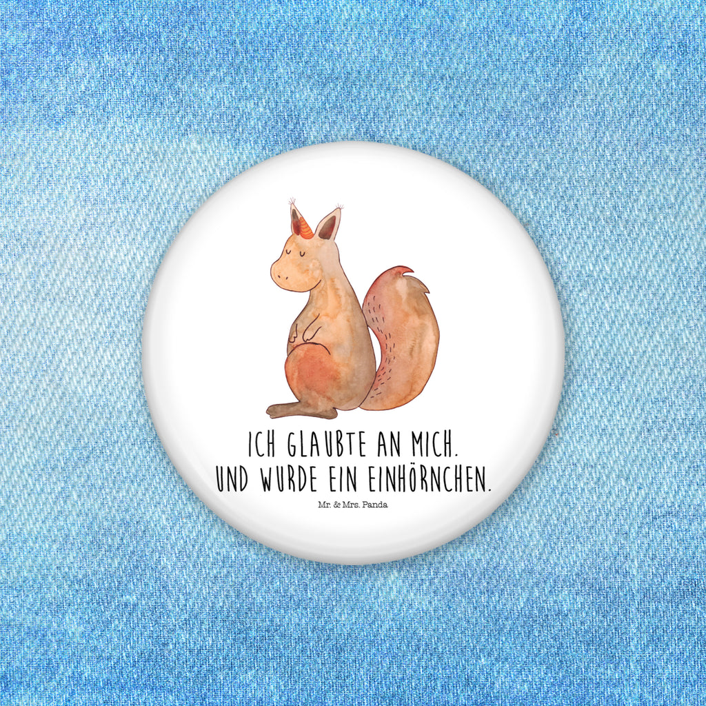 50mm Button Einhörnchen Glaube 50mm Button, Button, Pin, Anstecknadel, Einhorn, Einhörner, Einhorn Deko, Pegasus, Unicorn, Einhörnchen, Eichhörnchen, Eichhorn