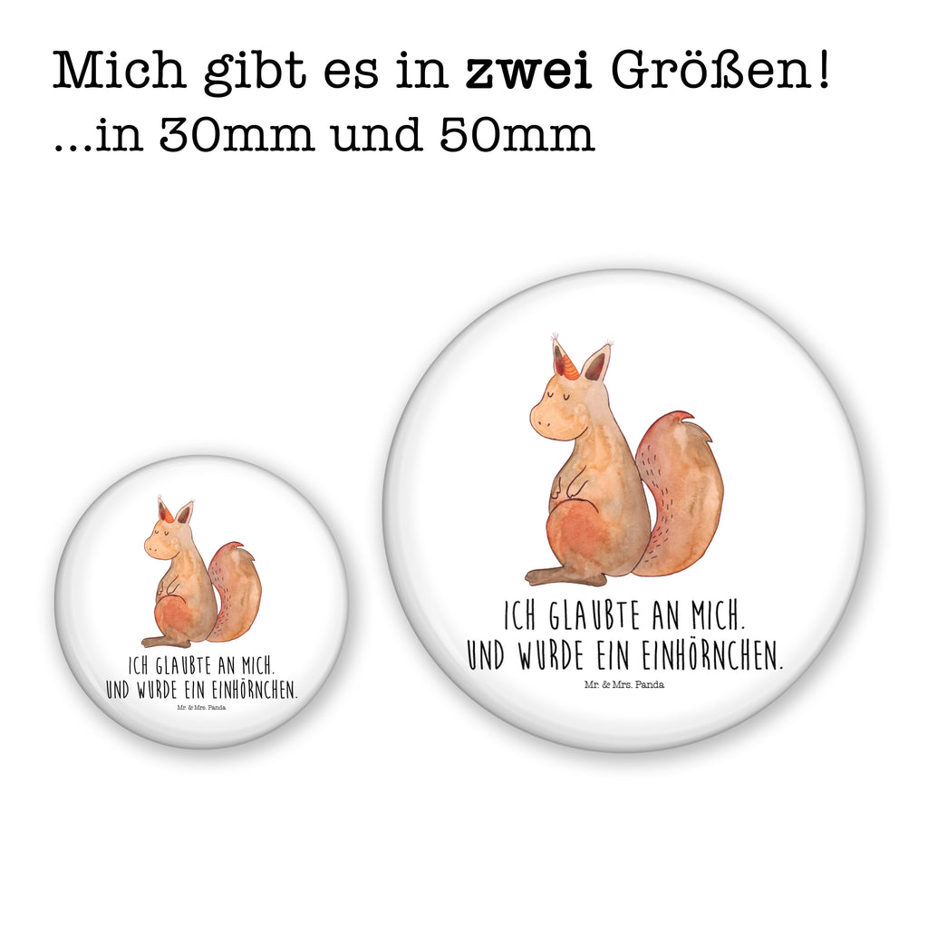 50mm Button Einhörnchen Glaube 50mm Button, Button, Pin, Anstecknadel, Einhorn, Einhörner, Einhorn Deko, Pegasus, Unicorn, Einhörnchen, Eichhörnchen, Eichhorn