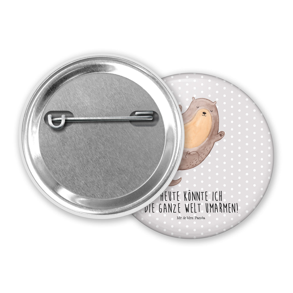 50mm Button Otter Umarmen 50mm Button, Button, Pin, Anstecknadel, Otter, Fischotter, Seeotter, Otter Seeotter See Otter