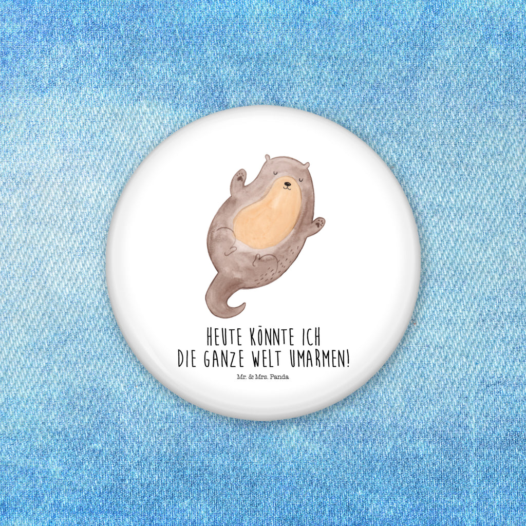 50mm Button Otter Umarmen 50mm Button, Button, Pin, Anstecknadel, Otter, Fischotter, Seeotter, Otter Seeotter See Otter