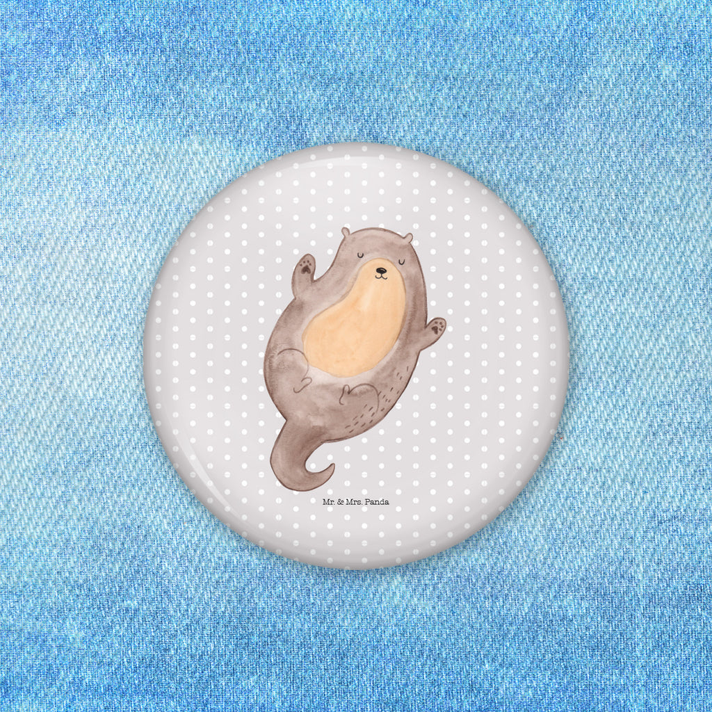 50mm Button Otter Umarmen 50mm Button, Button, Pin, Anstecknadel, Otter, Fischotter, Seeotter, Otter Seeotter See Otter