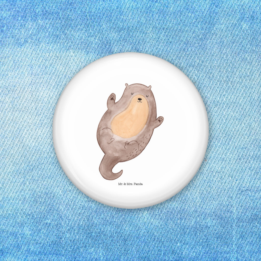50mm Button Otter Umarmen 50mm Button, Button, Pin, Anstecknadel, Otter, Fischotter, Seeotter, Otter Seeotter See Otter