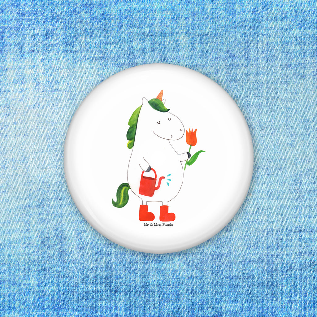 50mm Button Einhorn Gärtner 50mm Button, Button, Pin, Anstecknadel, Einhorn, Einhörner, Einhorn Deko, Pegasus, Unicorn, Luftballon, Gießkanne, Giesskanne, Lebenslust, Freude, Blume, Freundin, Garten, Stiefel