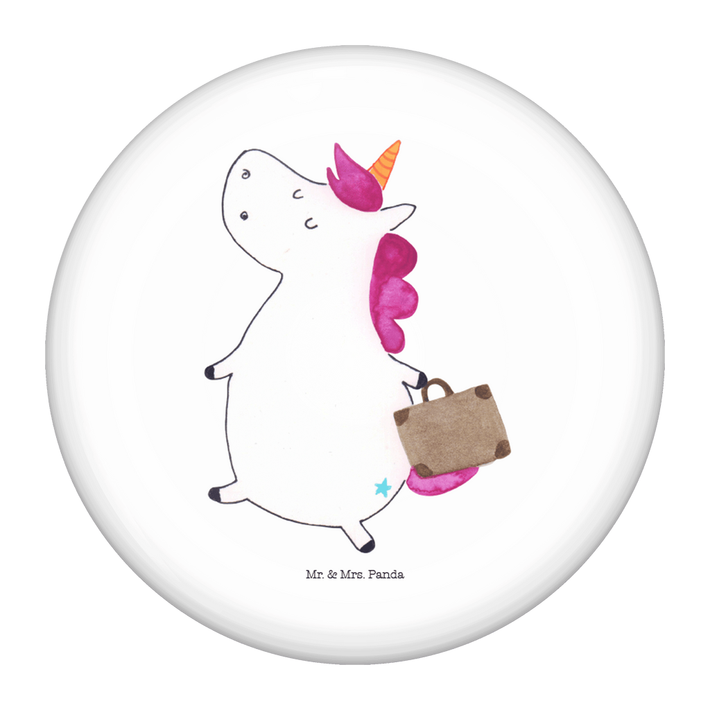 50mm Button Einhorn Koffer 50mm Button, Button, Pin, Anstecknadel, Einhorn, Einhörner, Einhorn Deko, Pegasus, Unicorn, unicorn, Koffer, Verreisen, Reise, Gepäck, Abenteuer, Erwachsen, Kind, albern, Spaß, lustig, witzig