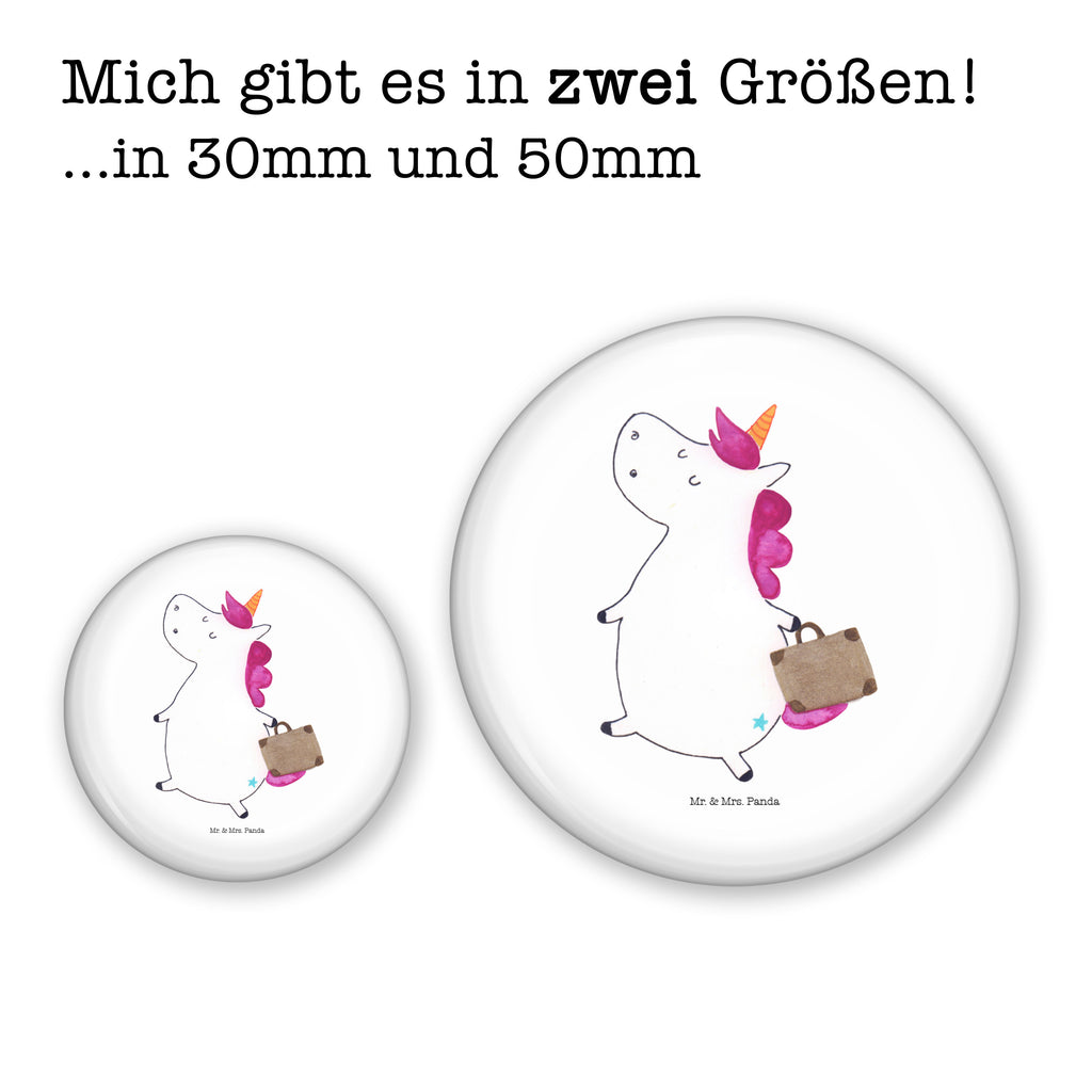 50mm Button Einhorn Koffer 50mm Button, Button, Pin, Anstecknadel, Einhorn, Einhörner, Einhorn Deko, Pegasus, Unicorn, unicorn, Koffer, Verreisen, Reise, Gepäck, Abenteuer, Erwachsen, Kind, albern, Spaß, lustig, witzig