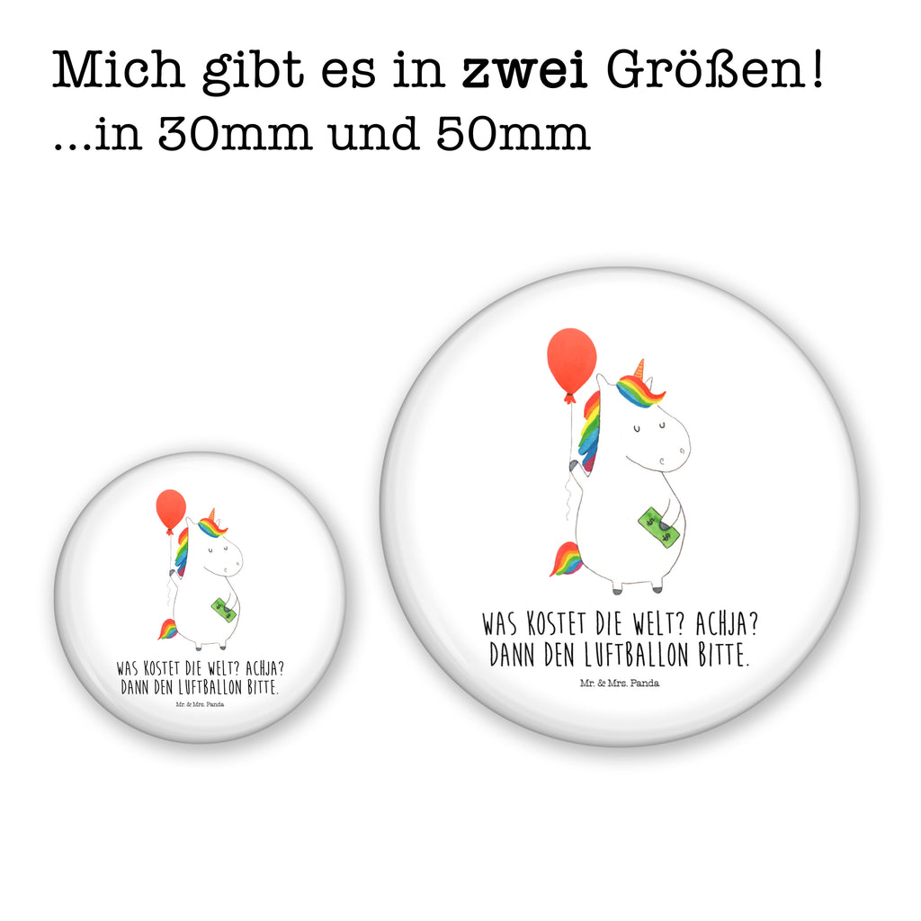 50mm Button Einhorn Luftballon 50mm Button, Button, Pin, Anstecknadel, Einhorn, Einhörner, Einhorn Deko, Pegasus, Unicorn, Luftballon, Geld, Lebenslust, Freude, Geschenk, Freundin