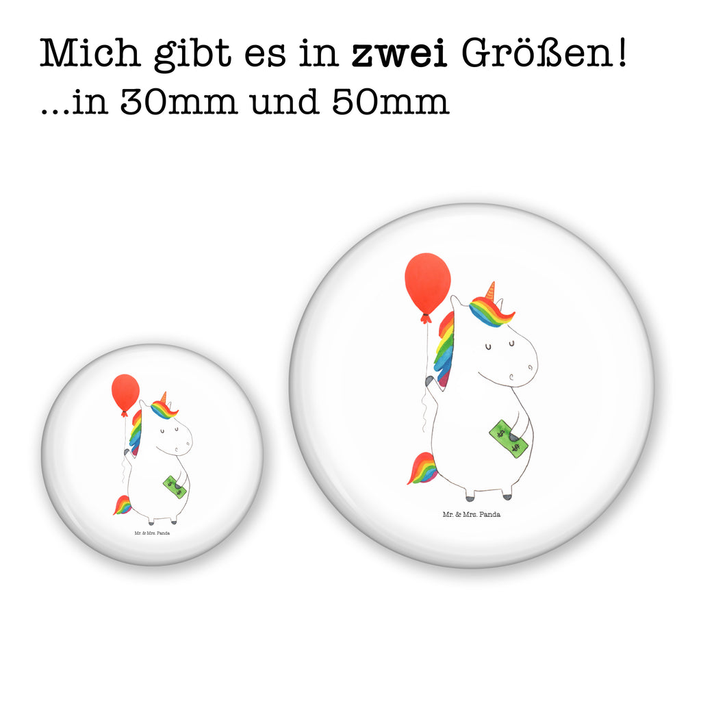 50mm Button Einhorn Luftballon 50mm Button, Button, Pin, Anstecknadel, Einhorn, Einhörner, Einhorn Deko, Pegasus, Unicorn, Luftballon, Geld, Lebenslust, Freude, Geschenk, Freundin