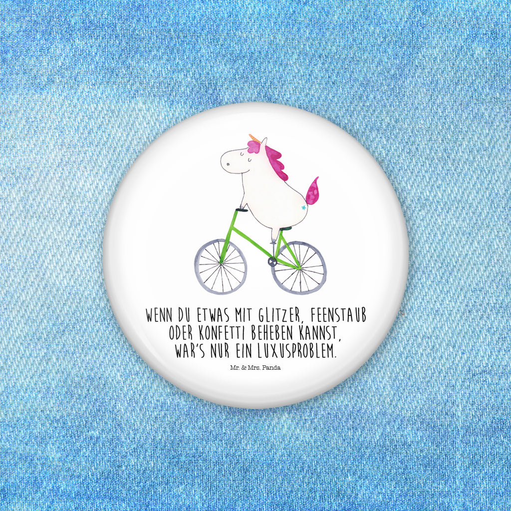 50mm Button Einhorn Radfahrer 50mm Button, Button, Pin, Anstecknadel, Einhorn, Einhörner, Einhorn Deko, Pegasus, Unicorn, Radfahren, Radfahrer, Rad, Bike, Feenstaub, Konfetti, Luxusproblem, Kummer, Liebeskummer