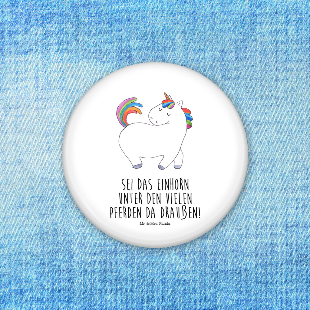 50mm Button Einhorn stolzierend 50mm Button, Button, Pin, Anstecknadel, Einhorn, Einhörner, Einhorn Deko, Pegasus, Unicorn, stolz, anders, bunt, Pferd, Reiter, Reiten, Freundin, Geschenk
