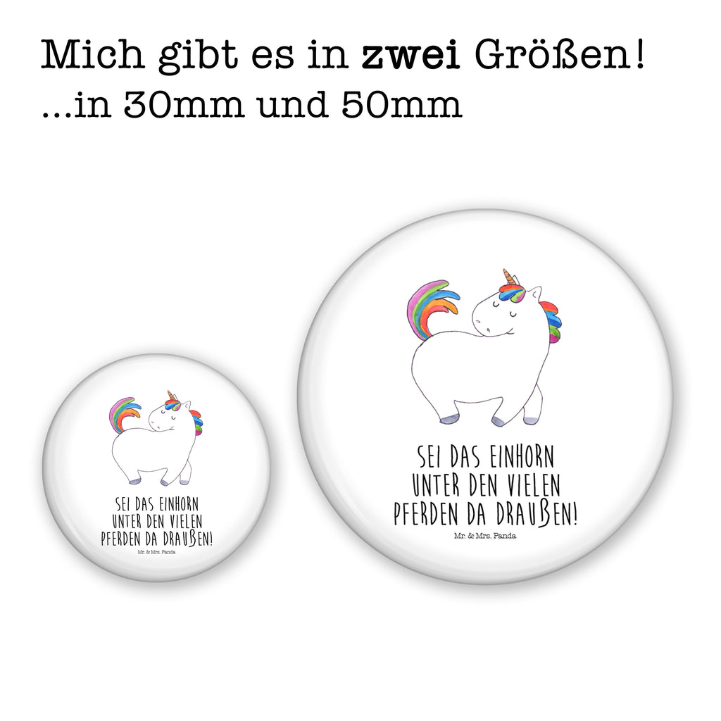 50mm Button Einhorn stolzierend 50mm Button, Button, Pin, Anstecknadel, Einhorn, Einhörner, Einhorn Deko, Pegasus, Unicorn, stolz, anders, bunt, Pferd, Reiter, Reiten, Freundin, Geschenk