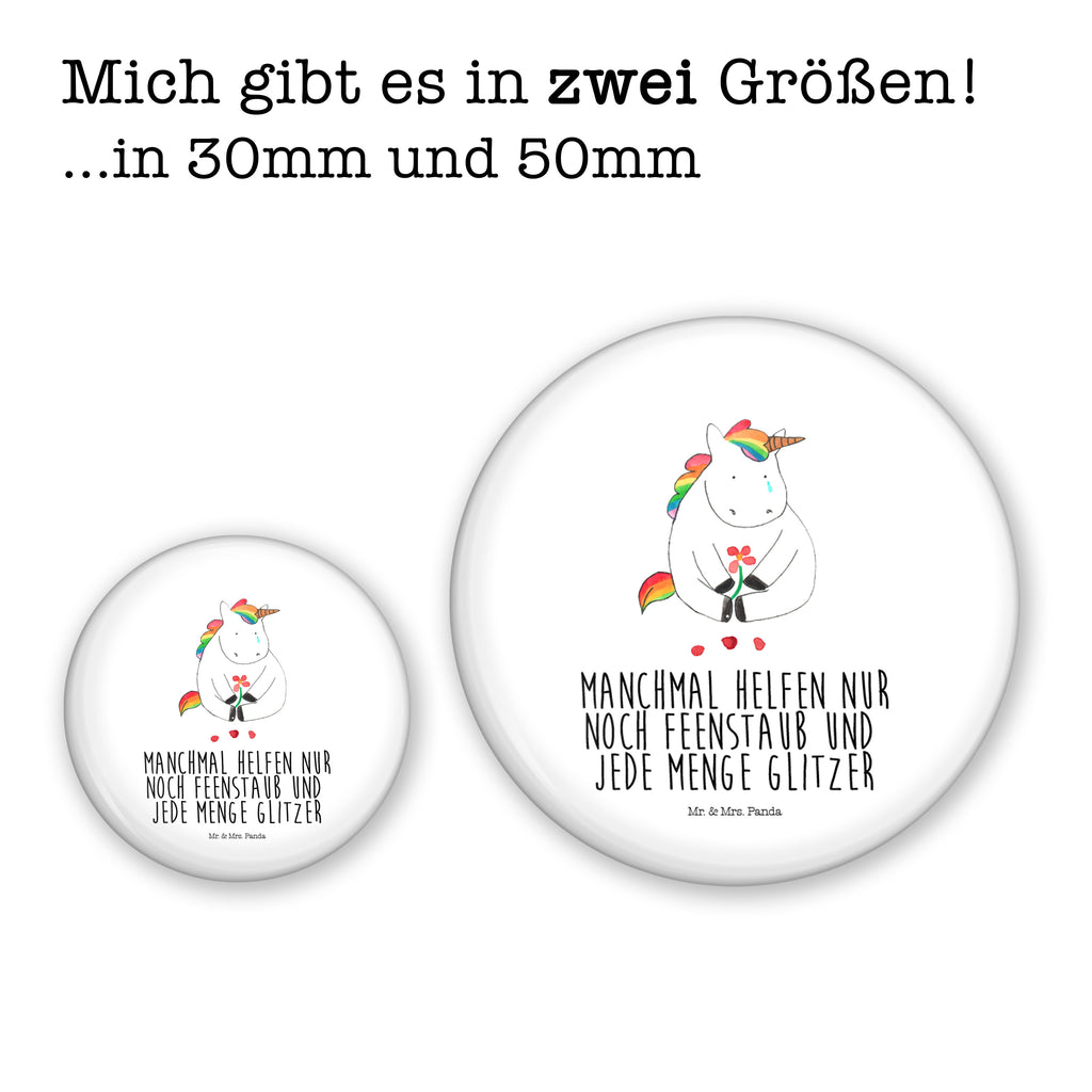 50mm Button Einhorn Traurig 50mm Button, Button, Pin, Anstecknadel, Einhorn, Einhörner, Einhorn Deko, Pegasus, Unicorn, Glitzer, Trösten. Freundschaft, Freunde, Liebe, Trauer, Grußkarte, Blume