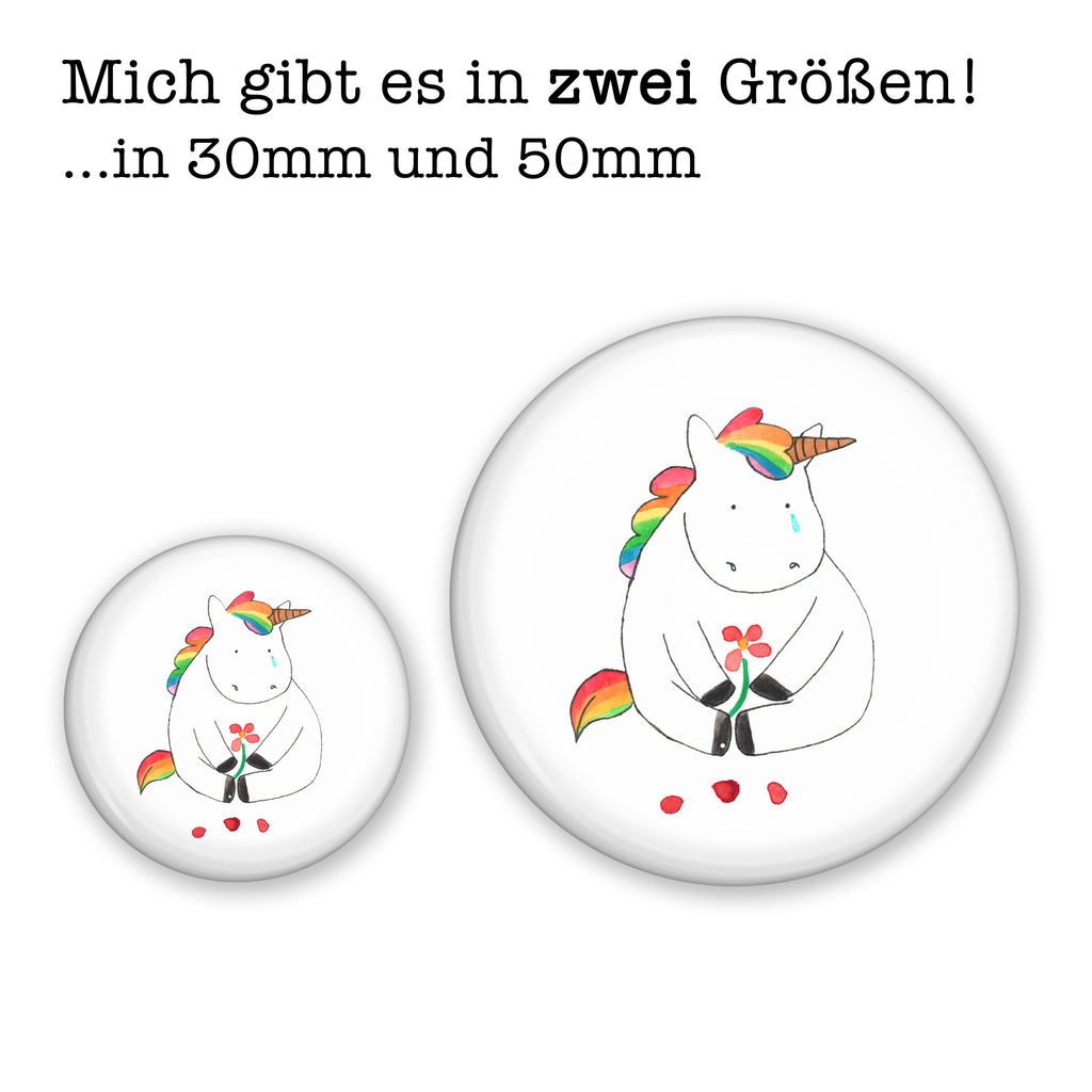 50mm Button Einhorn Traurig 50mm Button, Button, Pin, Anstecknadel, Einhorn, Einhörner, Einhorn Deko, Pegasus, Unicorn, Glitzer, Trösten. Freundschaft, Freunde, Liebe, Trauer, Grußkarte, Blume