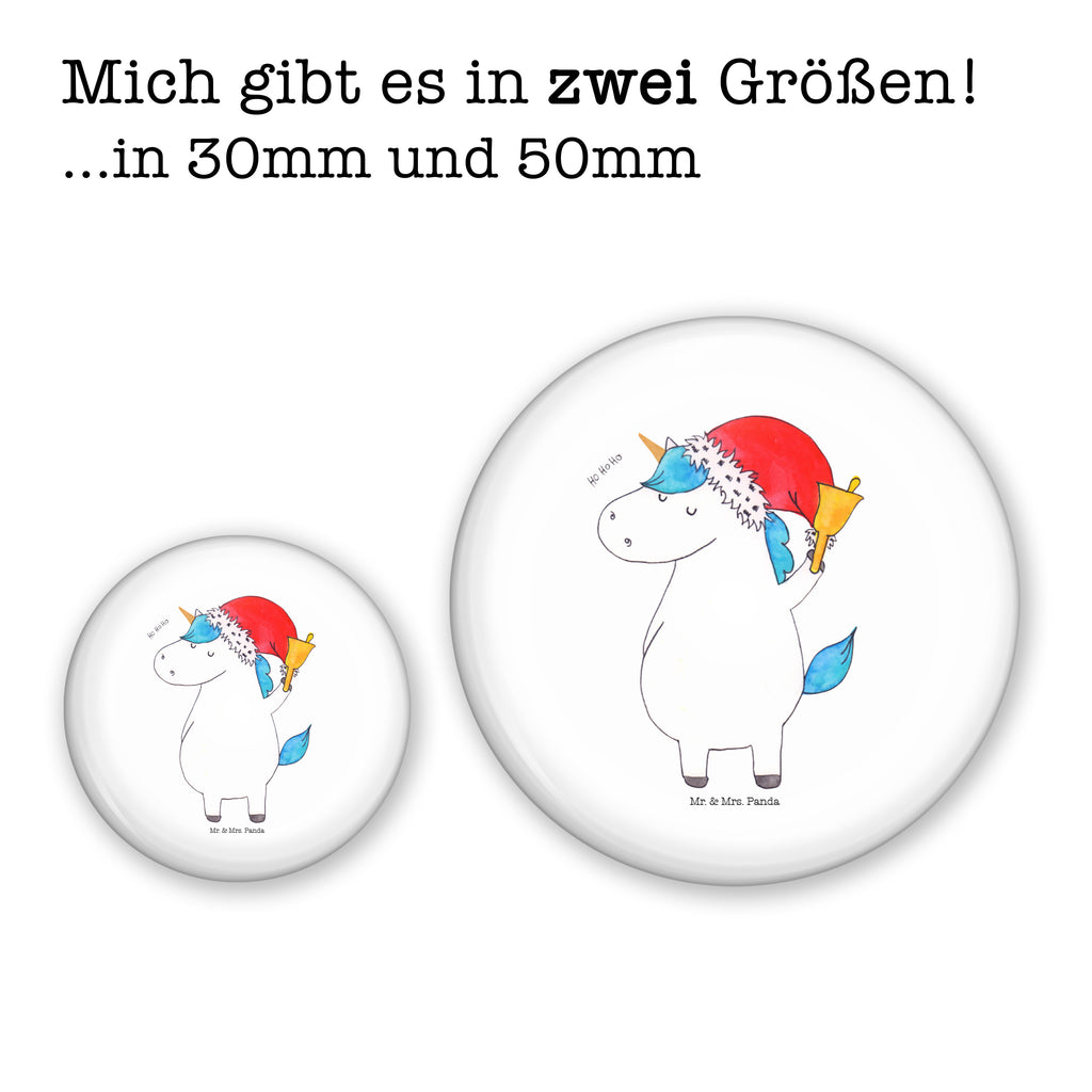 50mm Button Einhorn Weihnachtsmann 50mm Button, Button, Pin, Anstecknadel, Einhorn, Einhörner, Einhorn Deko, Pegasus, Unicorn, Gin, Schokolade, Schoki, Weihnachten, Weihnachtsmann, Nikolaus, Wunschzettel, Wunschliste, Feenstaub