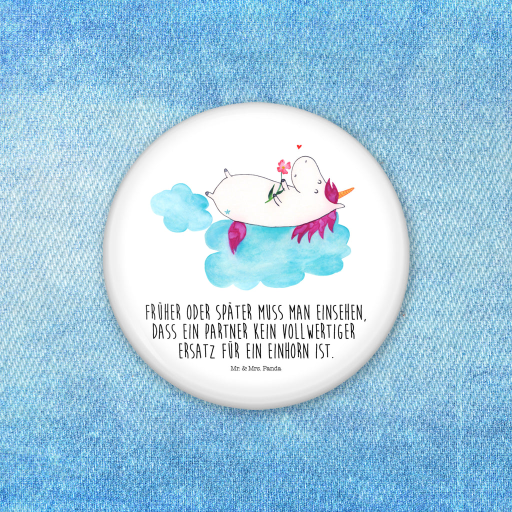 50mm Button Einhorn verliebt auf Wolke 50mm Button, Button, Pin, Anstecknadel, Einhorn, Einhörner, Einhorn Deko, Pegasus, Unicorn, verliebt, Liebe, Liebesbeweis, Freundin, Wolke