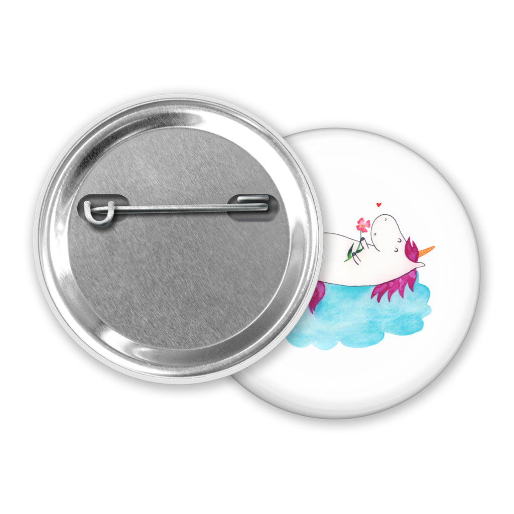 50mm Button Einhorn verliebt auf Wolke 50mm Button, Button, Pin, Anstecknadel, Einhorn, Einhörner, Einhorn Deko, Pegasus, Unicorn, verliebt, Liebe, Liebesbeweis, Freundin, Wolke