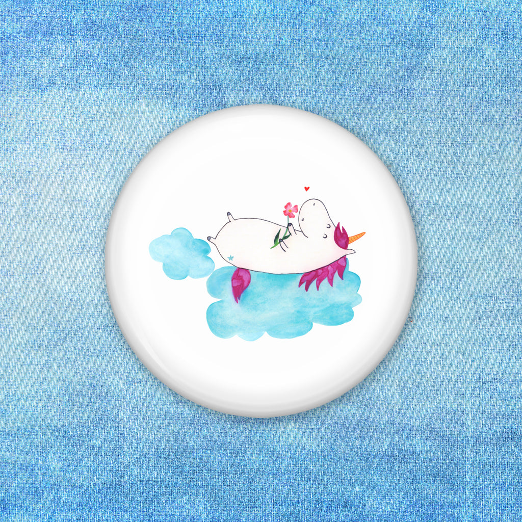 50mm Button Einhorn verliebt auf Wolke 50mm Button, Button, Pin, Anstecknadel, Einhorn, Einhörner, Einhorn Deko, Pegasus, Unicorn, verliebt, Liebe, Liebesbeweis, Freundin, Wolke
