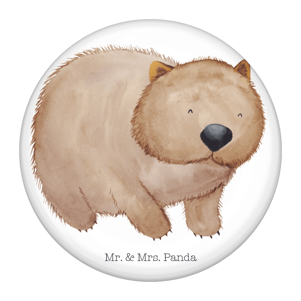 50mm Button Wombat 50mm Button, Button, Pin, Anstecknadel, Tiermotive, Gute Laune, lustige Sprüche, Tiere, Wombat, Das Leben ist schön, Motivation, Spruch, Australien