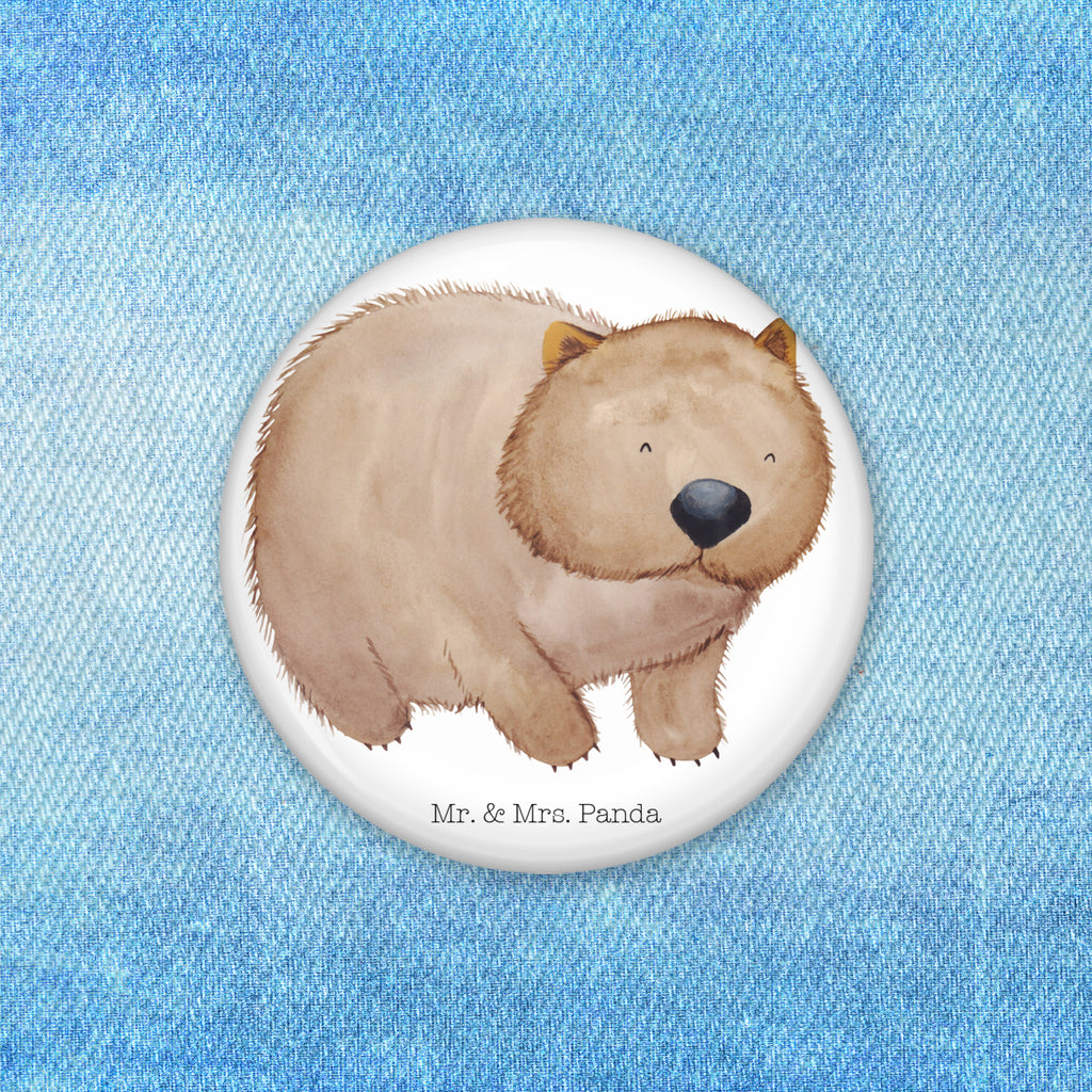 50mm Button Wombat 50mm Button, Button, Pin, Anstecknadel, Tiermotive, Gute Laune, lustige Sprüche, Tiere, Wombat, Das Leben ist schön, Motivation, Spruch, Australien
