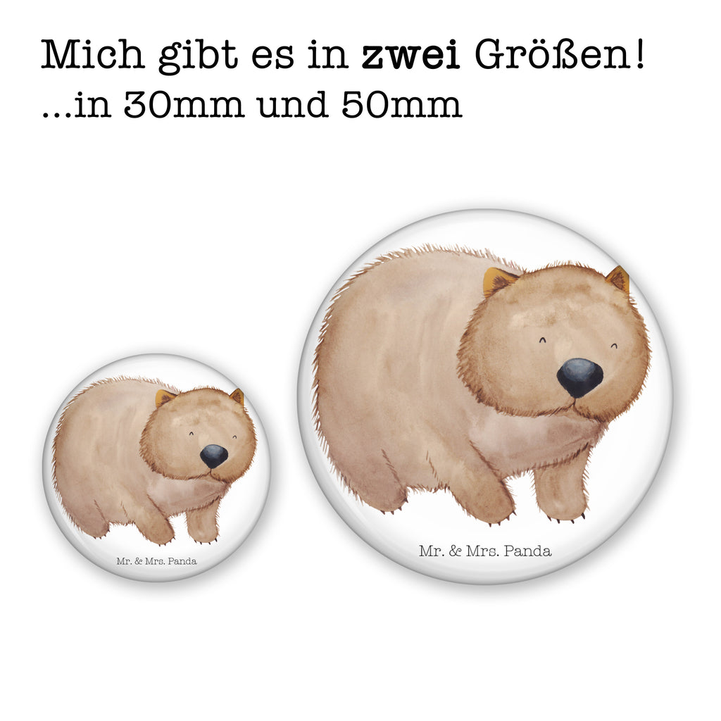 50mm Button Wombat 50mm Button, Button, Pin, Anstecknadel, Tiermotive, Gute Laune, lustige Sprüche, Tiere, Wombat, Das Leben ist schön, Motivation, Spruch, Australien