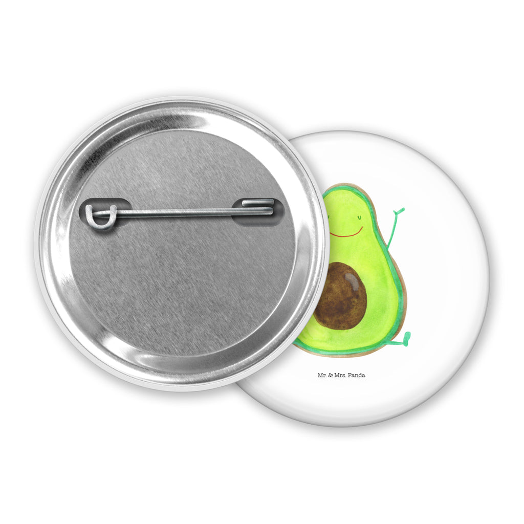 50mm Button Avocado Happy 50mm Button, Button, Pin, Anstecknadel, Avocado, Veggie, Vegan, Gesund, Chaos