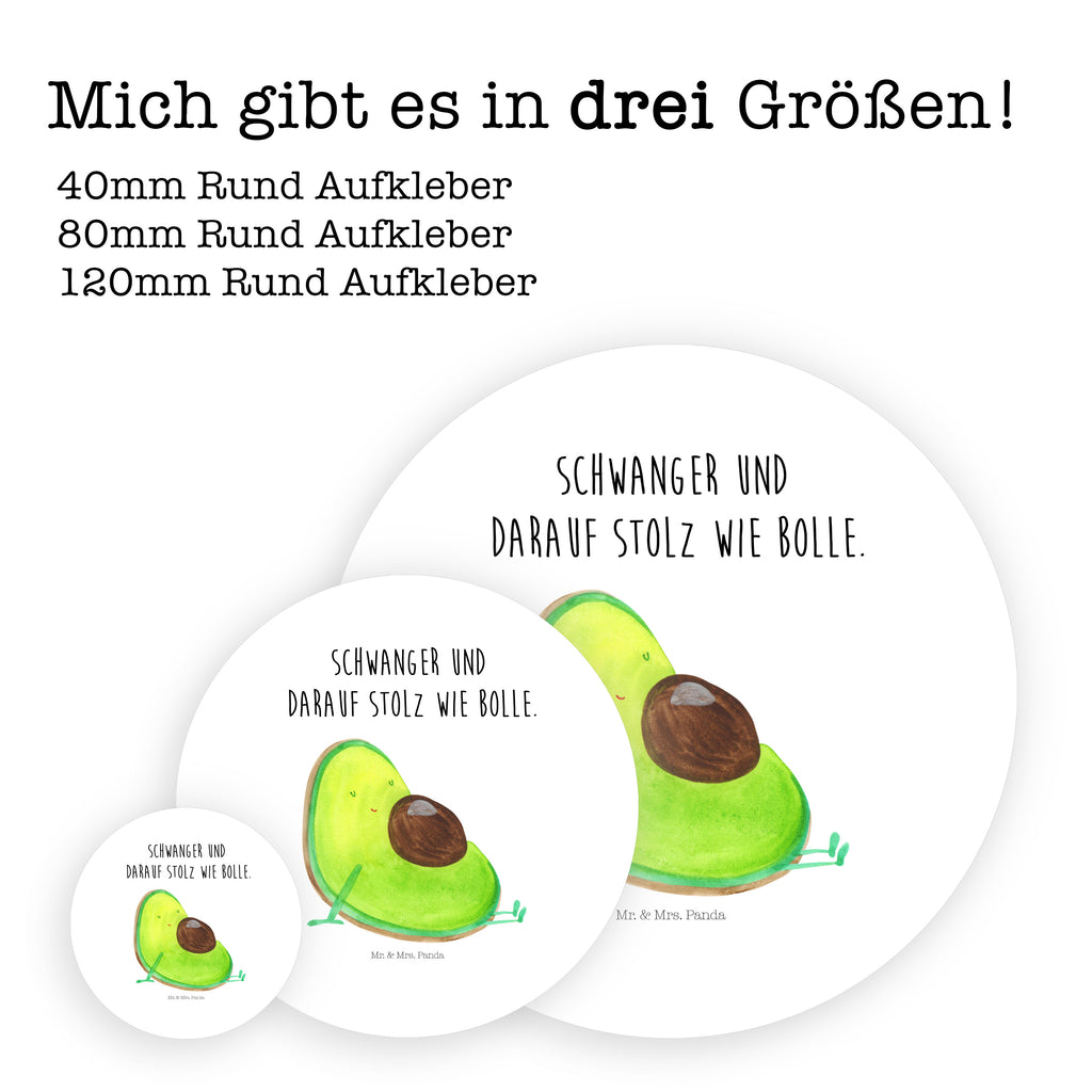 40mm Rund Aufkleber Avocado schwanger Sticker, Aufkleber, Etikett, Avocado, Veggie, Vegan, Gesund, schwanger, Schwangerschaft, Babyparty, Babyshower