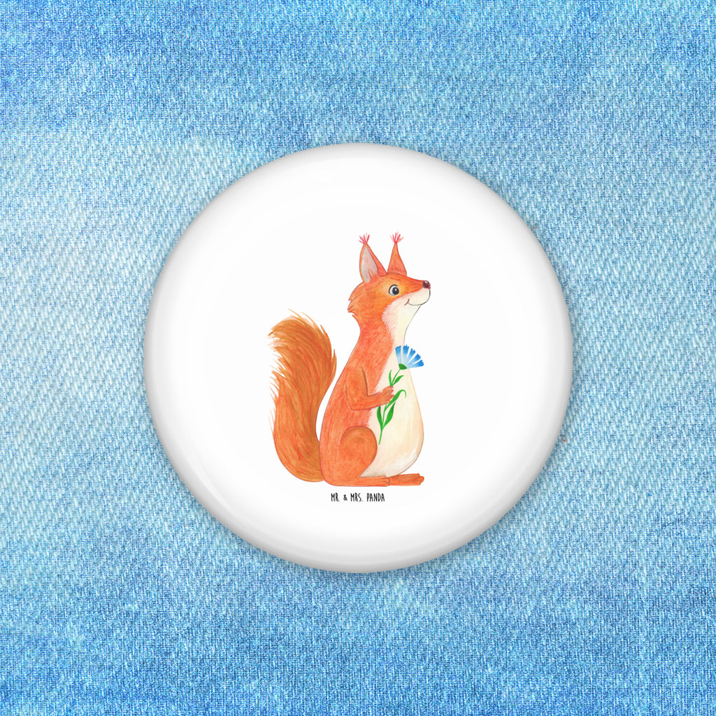 50mm Button Eichhörnchen Blume 50mm Button, Button, Pin, Anstecknadel, Tiermotive, Gute Laune, lustige Sprüche, Tiere, Eichhörnchen, Eichhorn, Spruch positiv, Lachen, Spaß, Motivation Sprüche, Motivation Bilder, glücklich Spruch, Spruch Deko
