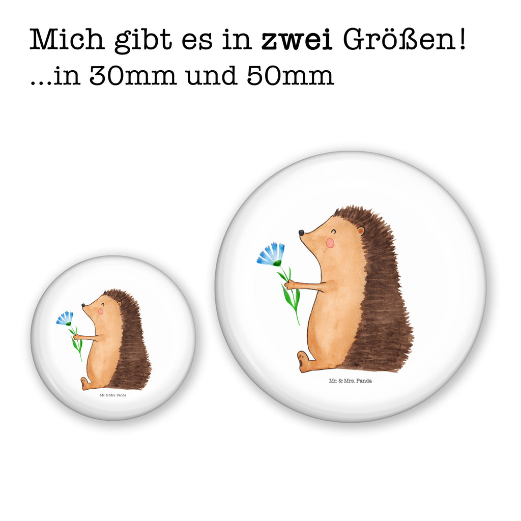 50mm Button Igel mit Blume 50mm Button, Button, Pin, Anstecknadel, Tiermotive, Gute Laune, lustige Sprüche, Tiere, Igel, Gute Besserung, Genesungswünsche, Krankheit, Krankenhaus, krank, Besuch