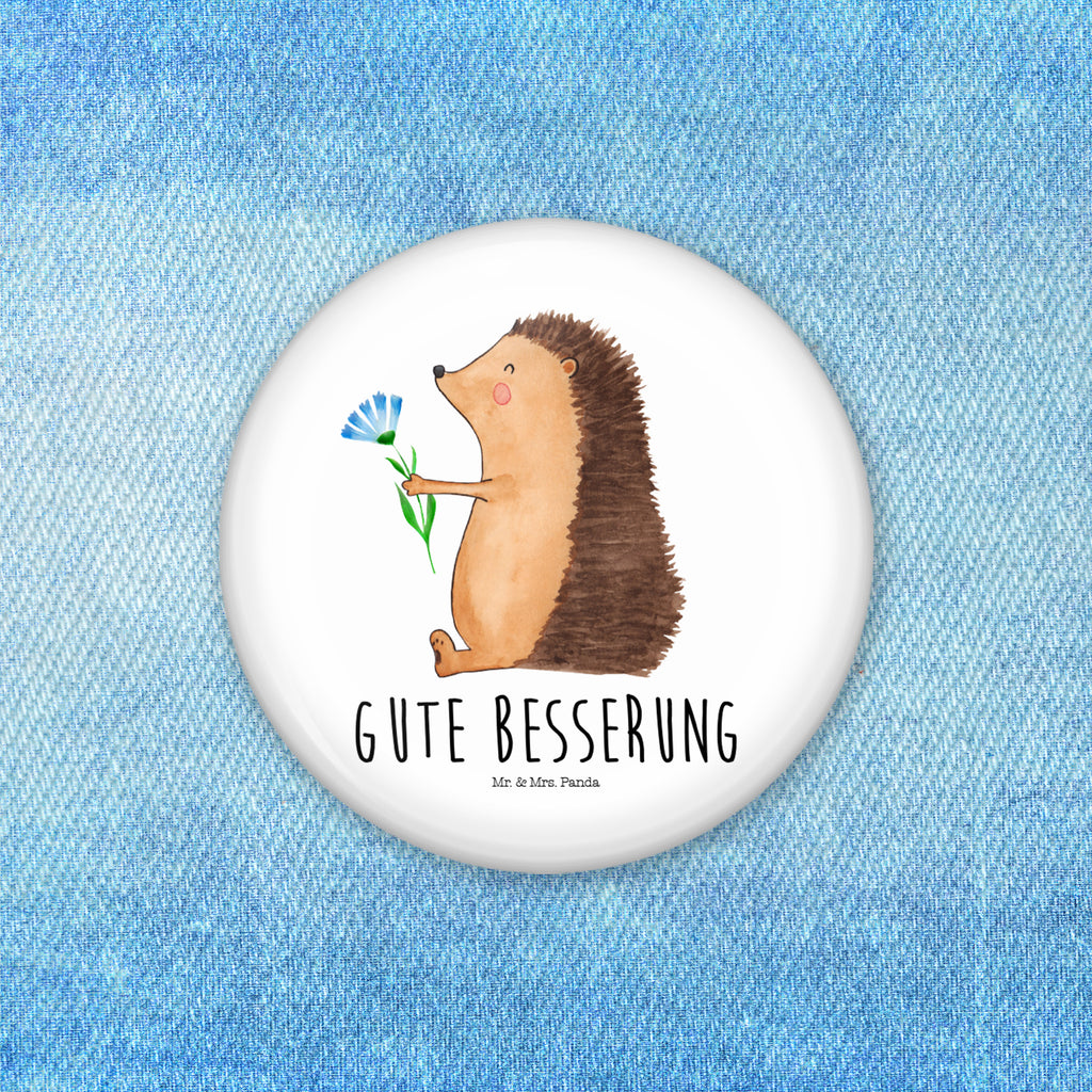50mm Button Igel mit Blume 50mm Button, Button, Pin, Anstecknadel, Tiermotive, Gute Laune, lustige Sprüche, Tiere, Igel, Gute Besserung, Genesungswünsche, Krankheit, Krankenhaus, krank, Besuch