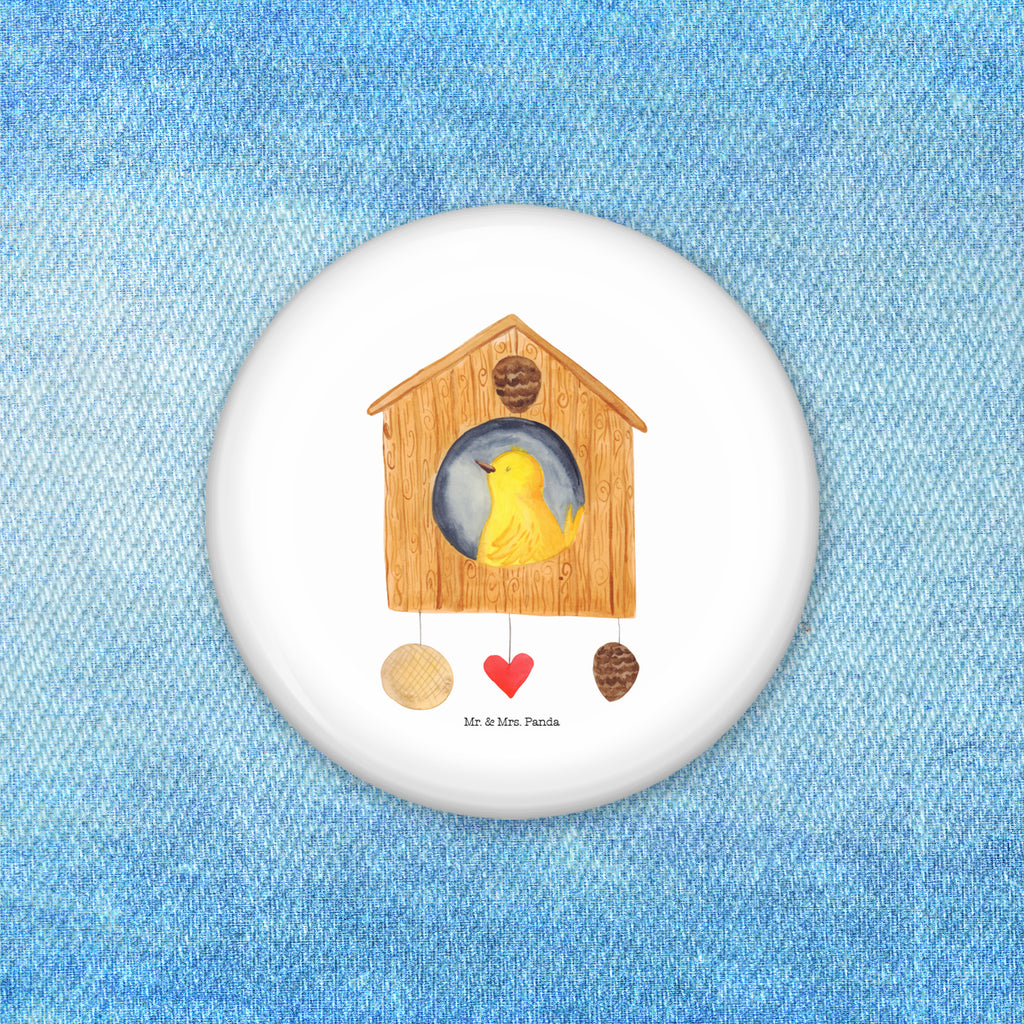 50mm Button Vogelhaus sweet Home 50mm Button, Button, Pin, Anstecknadel, Tiermotive, Gute Laune, lustige Sprüche, Tiere, Vogelhaus, Vogel, Home sweet Home, Einzug, Umzug, Geschenk, Einzugsgeschenk, Hausbau, Haus