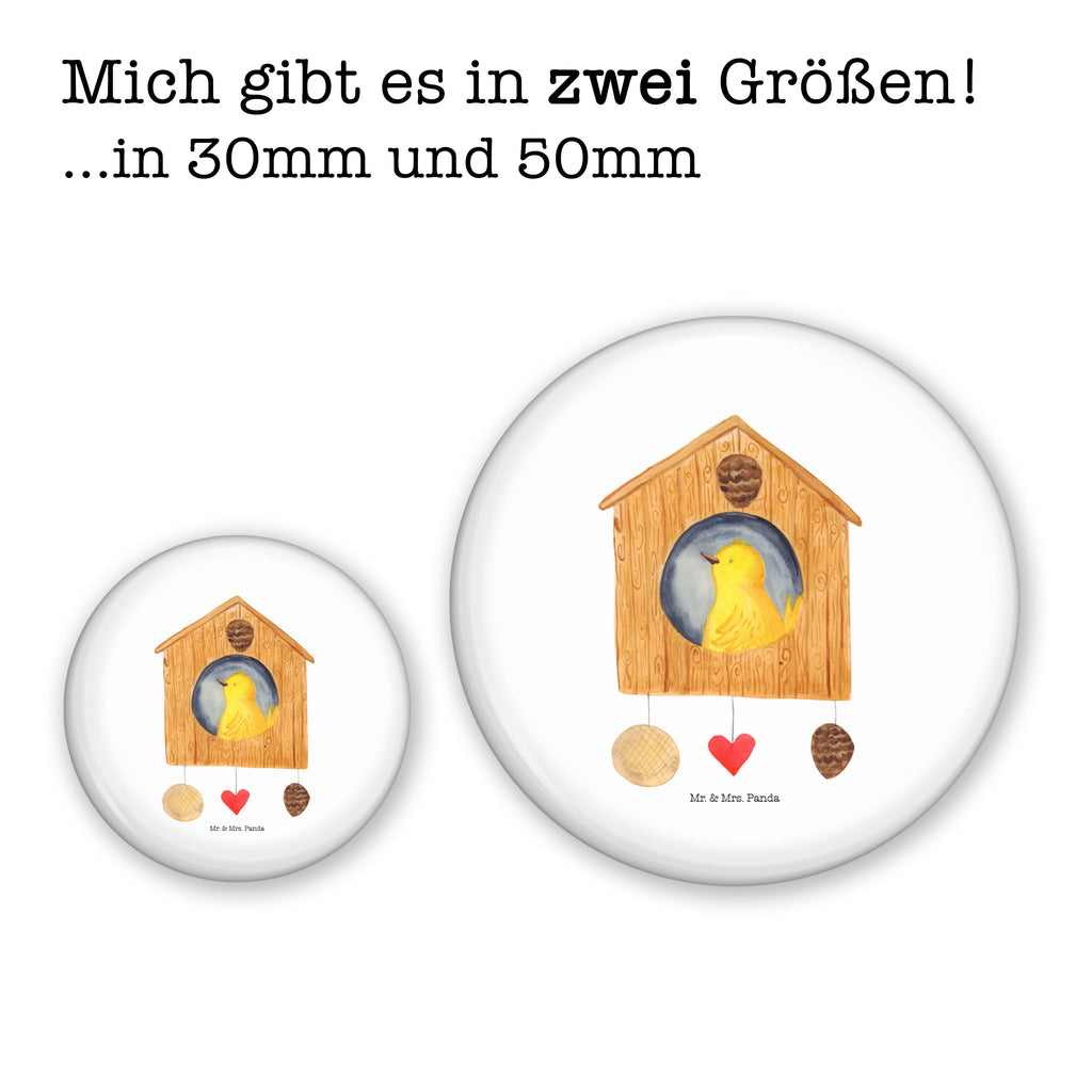 50mm Button Vogelhaus sweet Home 50mm Button, Button, Pin, Anstecknadel, Tiermotive, Gute Laune, lustige Sprüche, Tiere, Vogelhaus, Vogel, Home sweet Home, Einzug, Umzug, Geschenk, Einzugsgeschenk, Hausbau, Haus