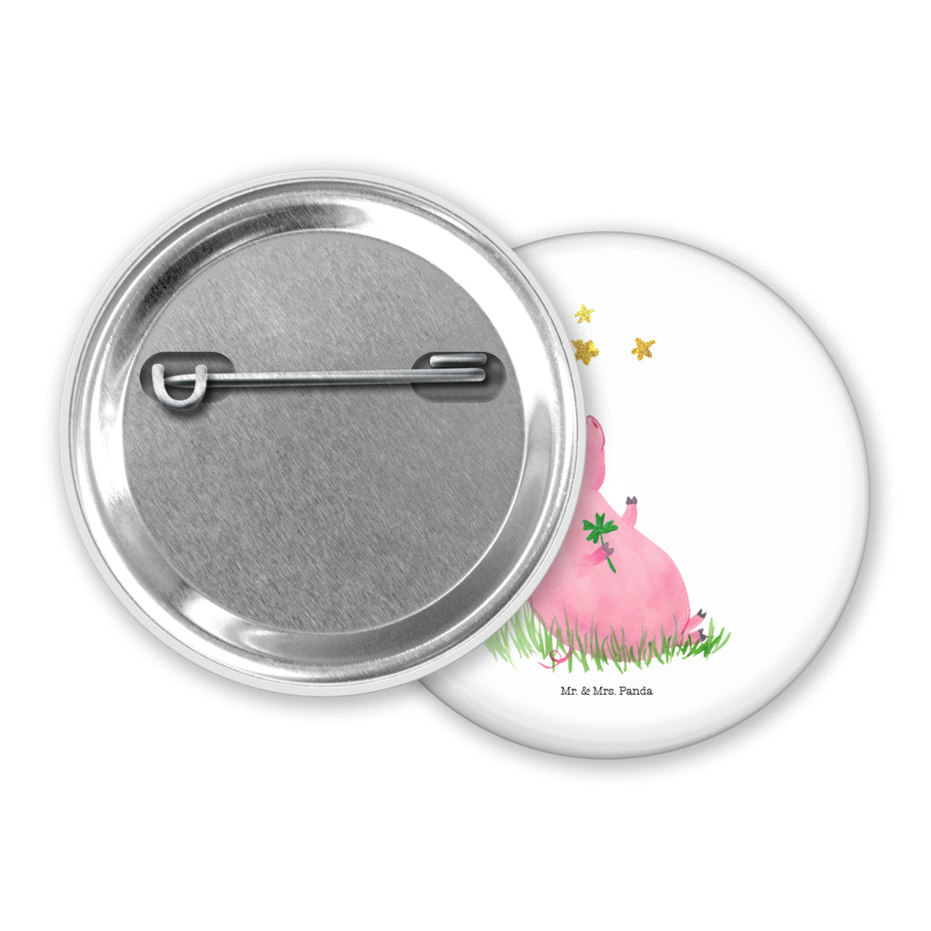 50mm Button Glücksschwein 50mm Button, Button, Pin, Anstecknadel, Tiermotive, Gute Laune, lustige Sprüche, Tiere, Glücksschwein. Glück, Schwein, Schweinchen, Sterne, Sernchen, Ziele, Träume, Motivation, Glücksbringer