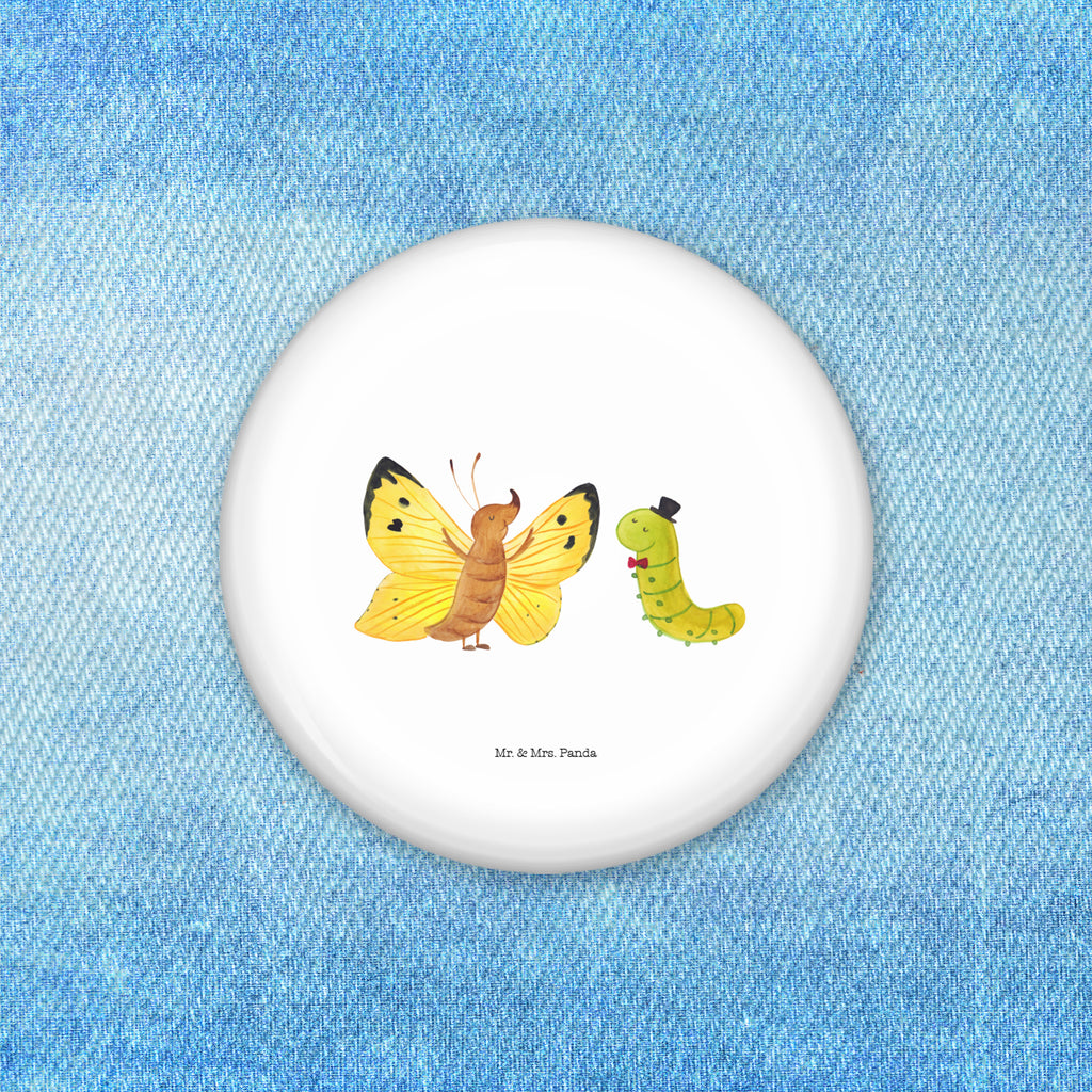 50mm Button Raupe & Schmetterling 50mm Button, Button, Pin, Anstecknadel, Tiermotive, Gute Laune, lustige Sprüche, Tiere, Raupe, Schmetterling, Zitronenfalter, Entwicklung, Erwachsen werden, Kokon, Hut, Hütchen, Schönheit, Aufwachsen