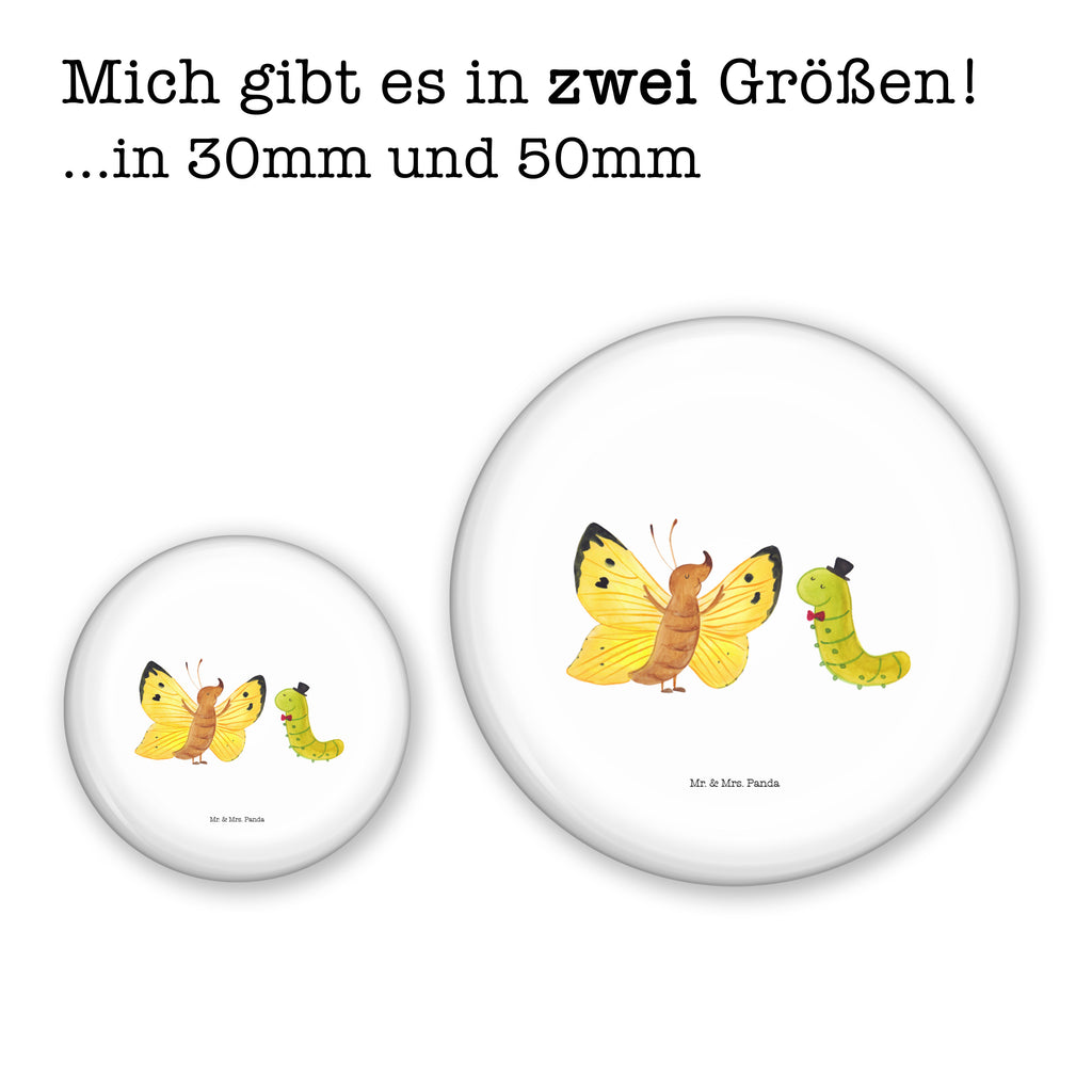 50mm Button Raupe & Schmetterling 50mm Button, Button, Pin, Anstecknadel, Tiermotive, Gute Laune, lustige Sprüche, Tiere, Raupe, Schmetterling, Zitronenfalter, Entwicklung, Erwachsen werden, Kokon, Hut, Hütchen, Schönheit, Aufwachsen