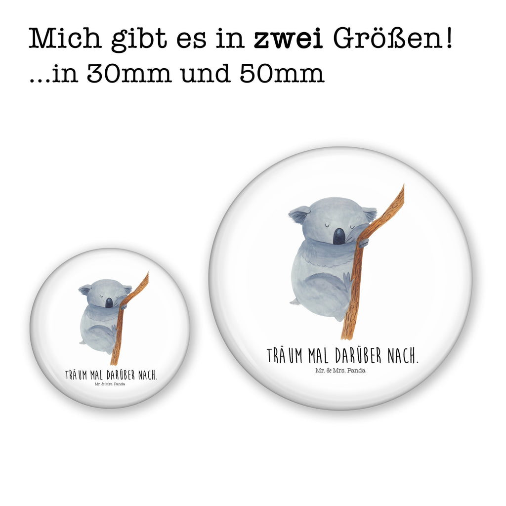 50mm Button Koalabär 50mm Button, Button, Pin, Anstecknadel, Tiermotive, Gute Laune, lustige Sprüche, Tiere, Koala, träumen, Traum, schlafen, Schlafzimmer, Traumland, Bär, Koalabär