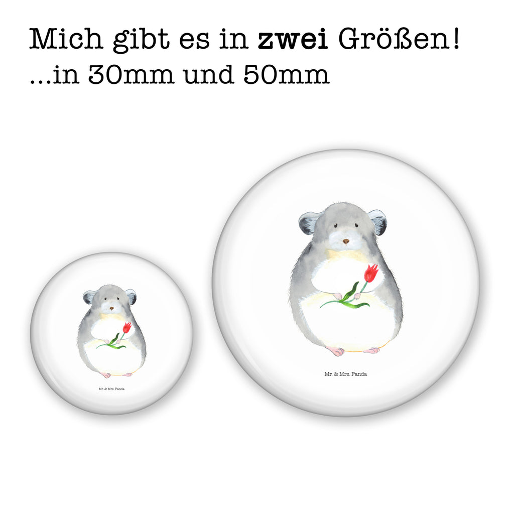50mm Button Chinchilla mit Blume 50mm Button, Button, Pin, Anstecknadel, Tiermotive, Gute Laune, lustige Sprüche, Tiere, Chinchilla, Chinchillas, Liebeskummer, Kummer, Depressionen, traurig sein, Chaos, Glücklichsein, Büro, Büroalltag