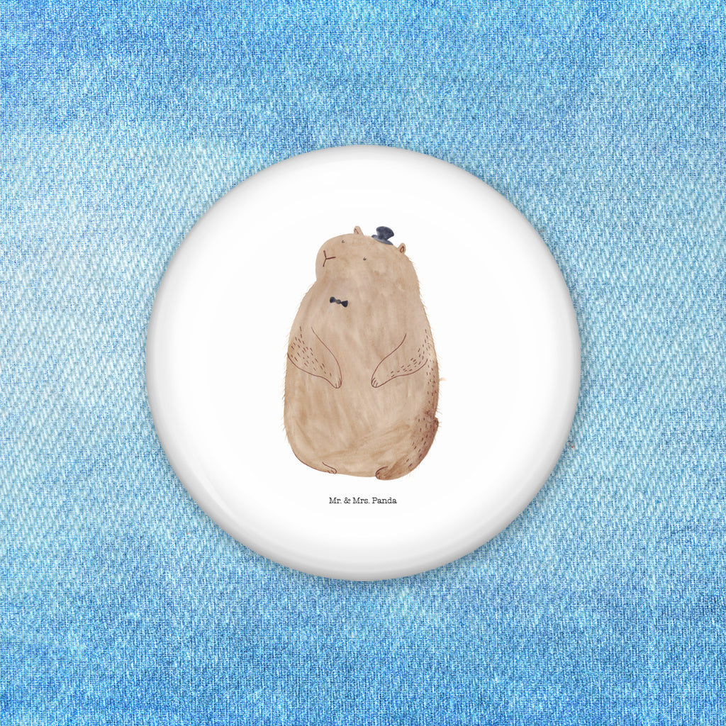 50mm Button Murmeltier 50mm Button, Button, Pin, Anstecknadel, Tiermotive, Gute Laune, lustige Sprüche, Tiere, Murmeltier, Knigge, Fröhlichkeit, Freundlichkeit, Respekt, Anstand