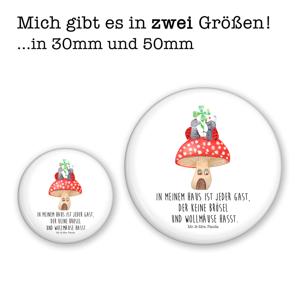 50mm Button Marienkäfer Paar Fliegenpilz 50mm Button, Button, Pin, Anstecknadel, Tiermotive, Gute Laune, lustige Sprüche, Tiere, Haus, Wohnung, zuhause, Fliegenpilz, Marienkäfer, Fleigenpilzhaus
