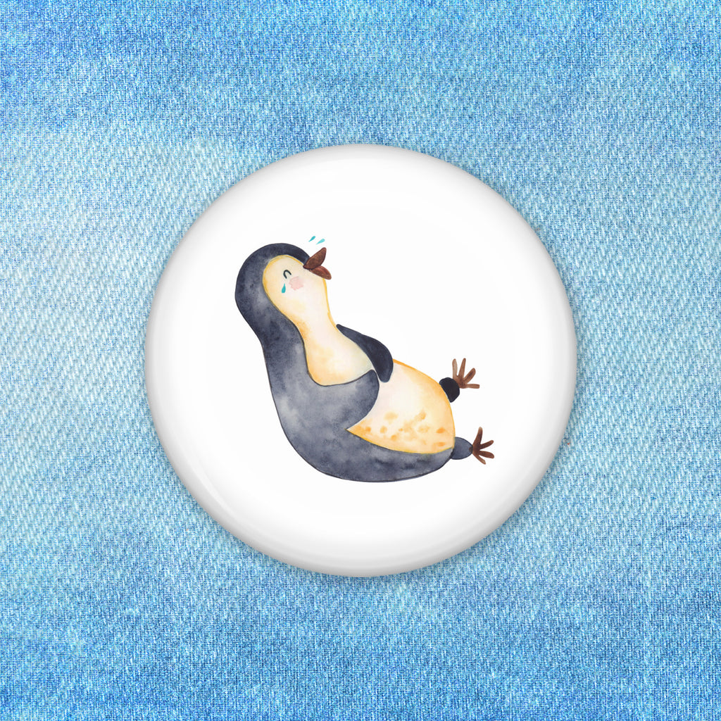 50mm Button Pinguin lachend 50mm Button, Button, Pin, Anstecknadel, Pinguin, Pinguine, lustiger Spruch, Optimismus, Fröhlich, Lachen, Humor, Fröhlichkeit