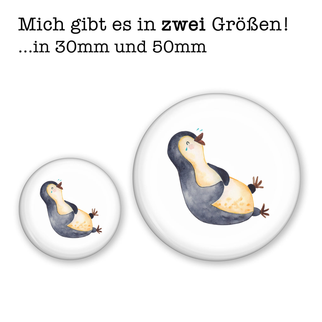50mm Button Pinguin lachend 50mm Button, Button, Pin, Anstecknadel, Pinguin, Pinguine, lustiger Spruch, Optimismus, Fröhlich, Lachen, Humor, Fröhlichkeit