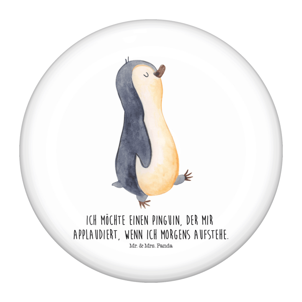 50mm Button Pinguin marschierend 50mm Button, Button, Pin, Anstecknadel, Pinguin, Pinguine, Frühaufsteher, Langschläfer, Bruder, Schwester, Familie